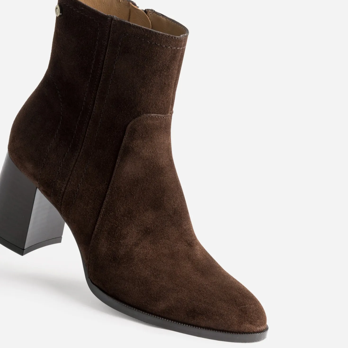 Boots ATELIER 1927 marron cuir velours