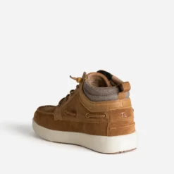 Boots-bateau TBS camel cuir velours