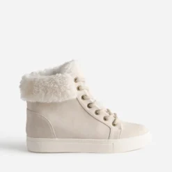 Boots beige clair fourrée