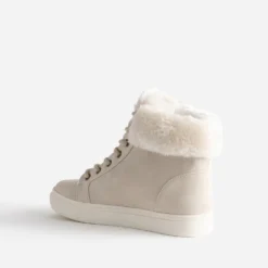 Boots beige clair fourrée