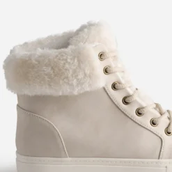 Boots beige clair fourrée