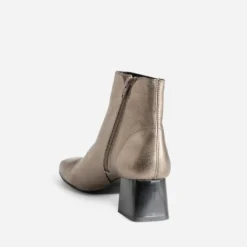 Boots bronze cuir métallisé