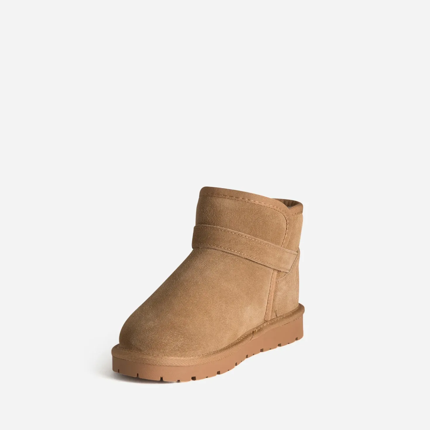 Boots BUGGY camel cuir velours fourré