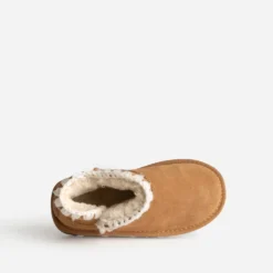 Boots BUGGY camel cuir velours fourré