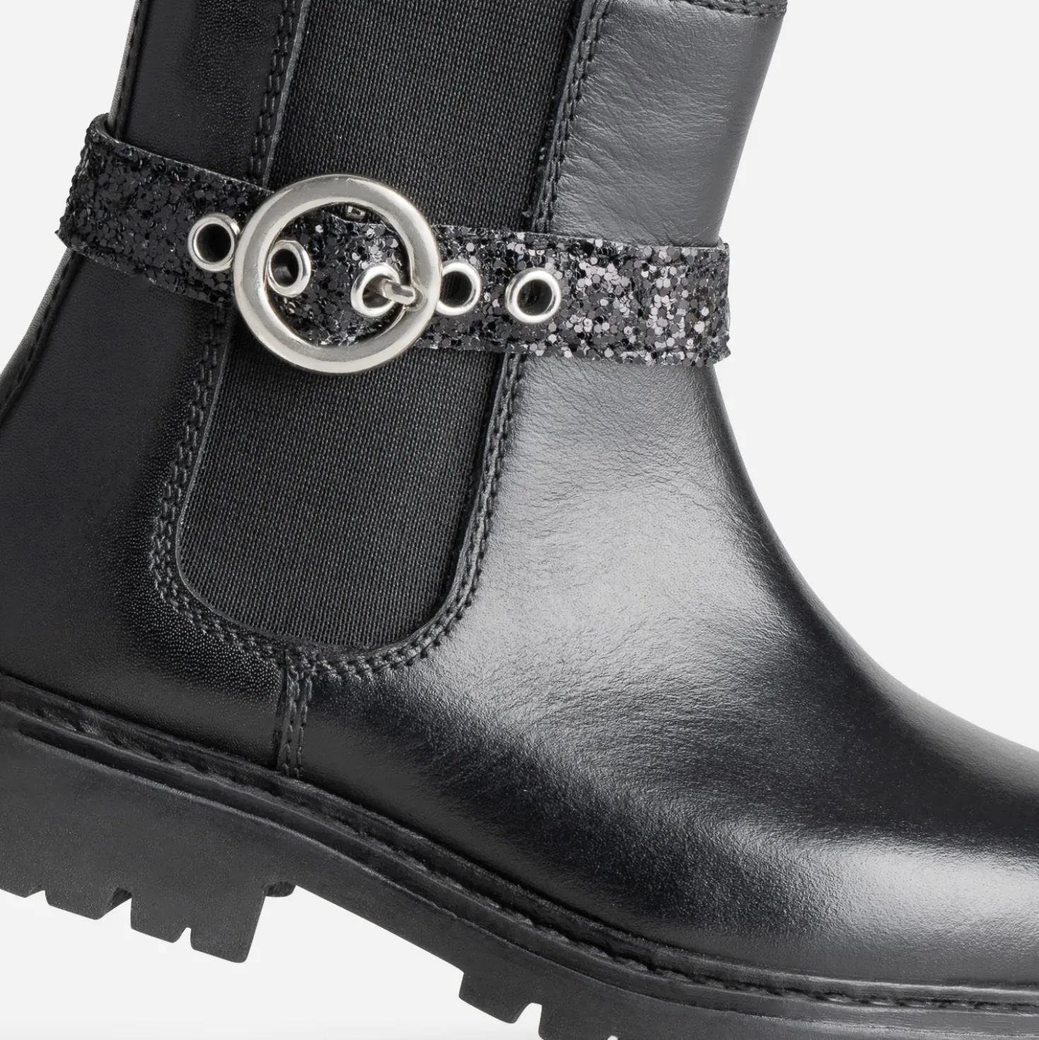 Boots BUGGY noir cuir brides amovibles