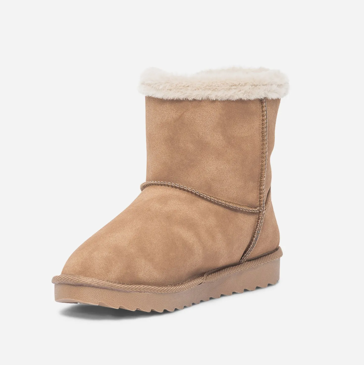 Boots camel fourré