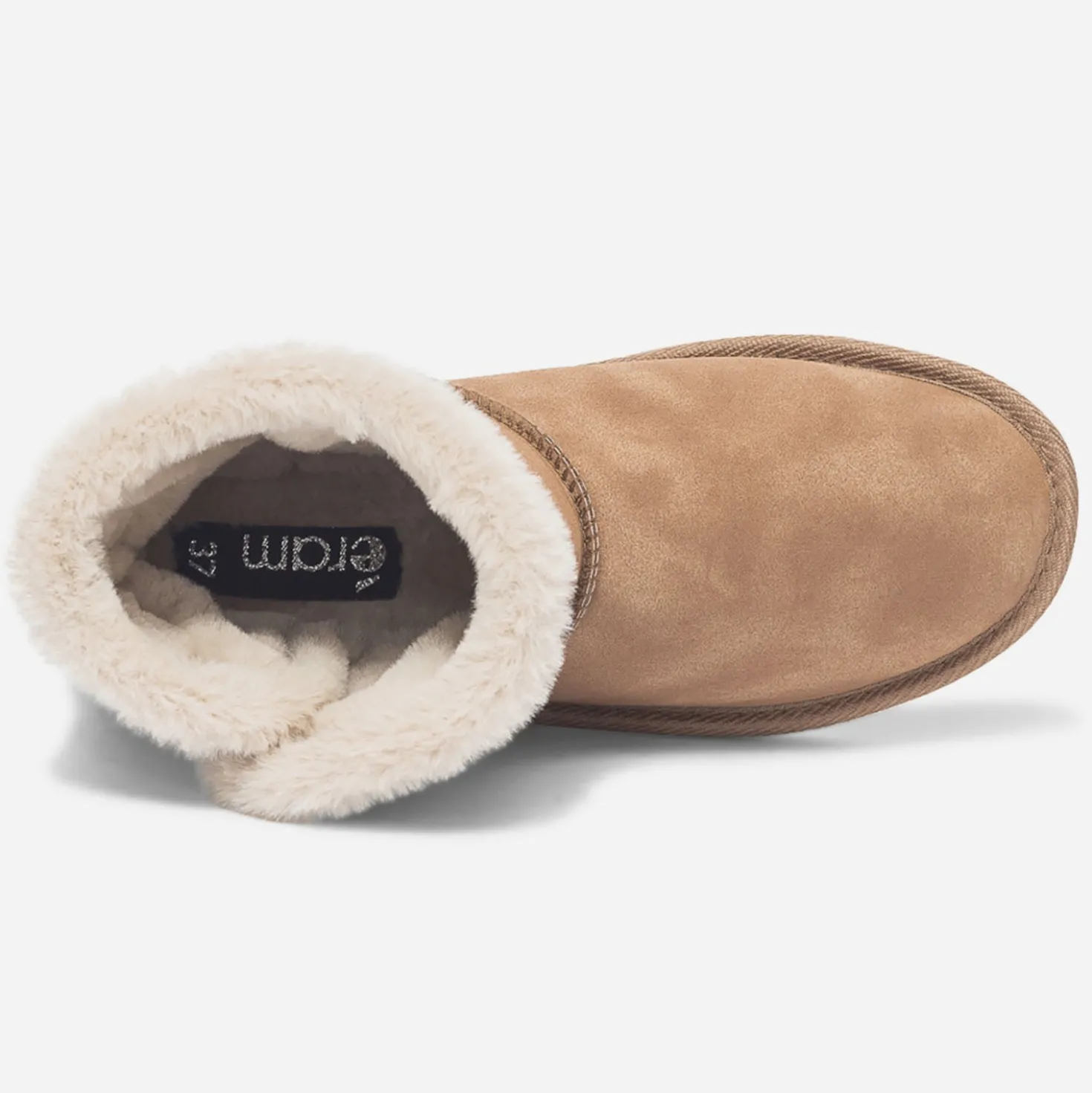 Boots camel fourré