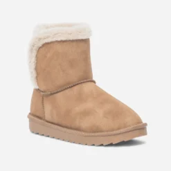 Boots camel fourré