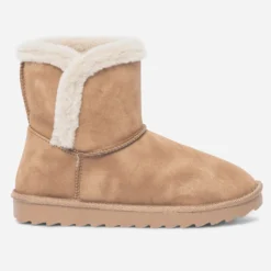 Boots camel fourré