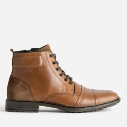 Boots cognac cuir