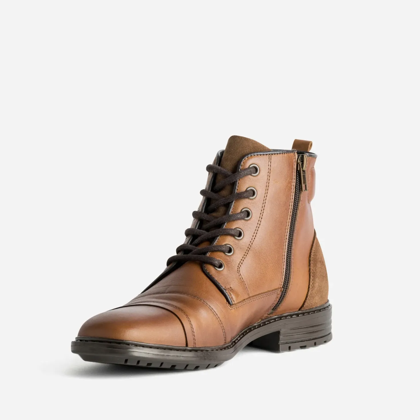 Boots cognac cuir