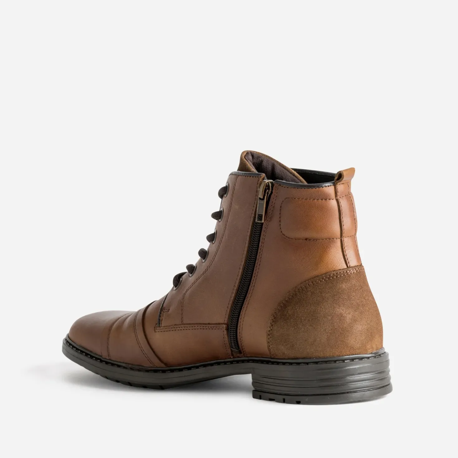 Boots cognac cuir