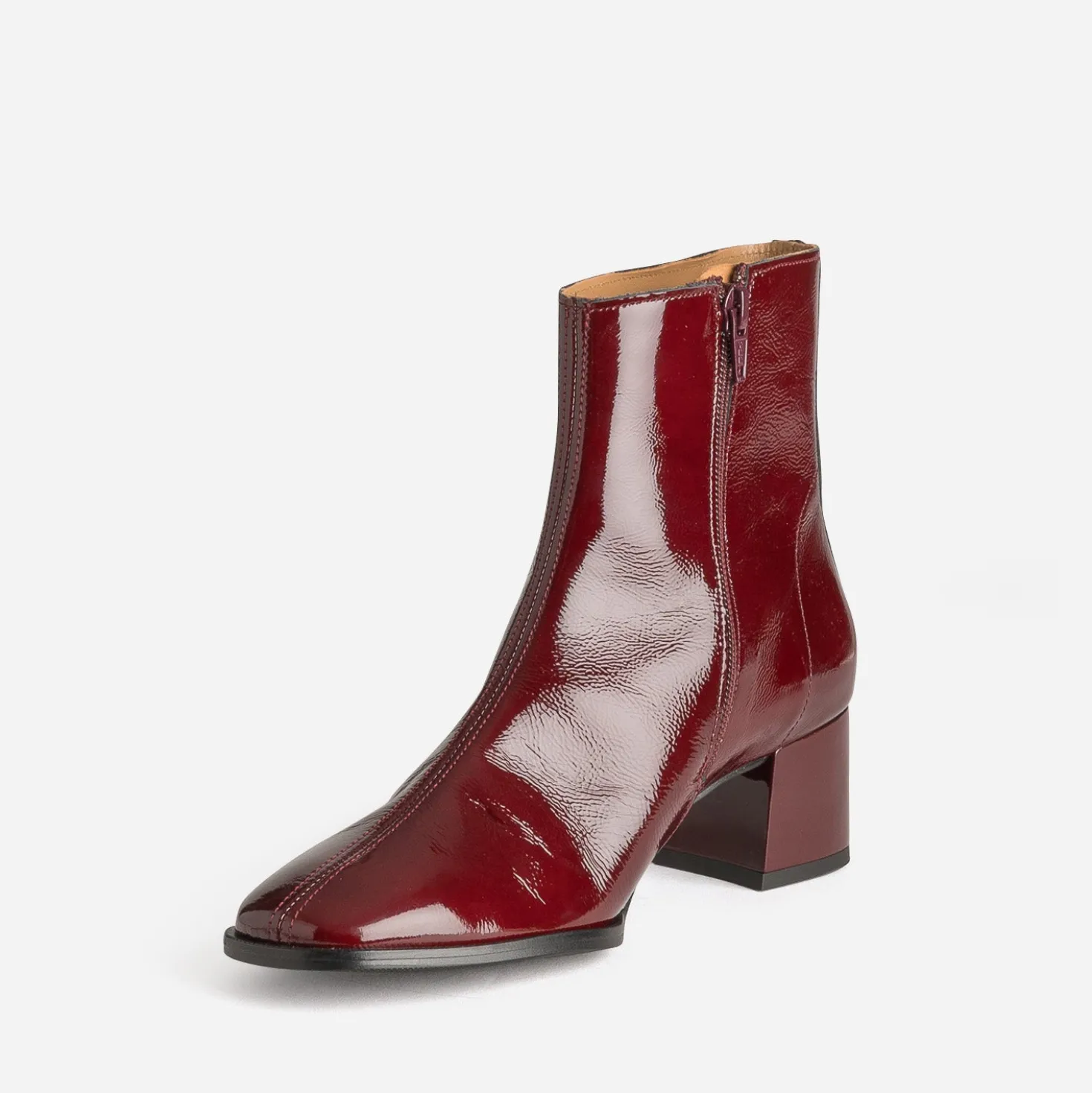 Boots ERAM FLEX bordeaux cuir verni