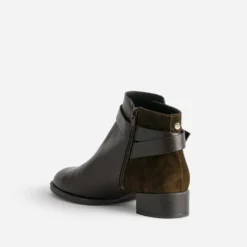 Boots ERAM FLEX marron cuir bi-matière