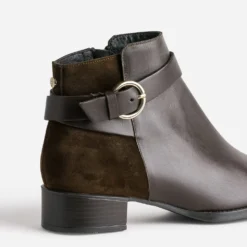 Boots ERAM FLEX marron cuir bi-matière