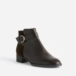 Boots ERAM FLEX marron cuir bi-matière