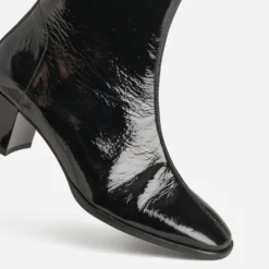 Boots ERAM FLEX noir cuir verni
