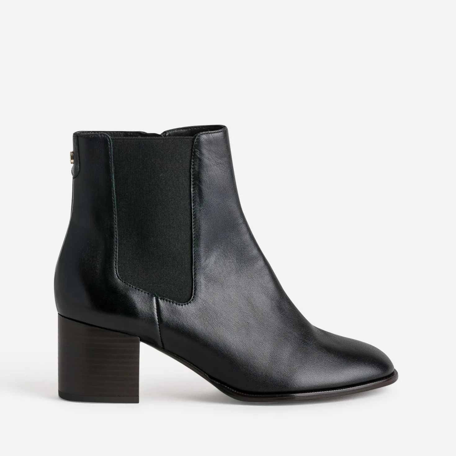 Boots ERAM FLEX noir en cuir à talon