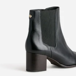 Boots ERAM FLEX noir en cuir à talon