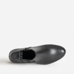 Boots FRANCE ARNO noir cuir semelle compensée