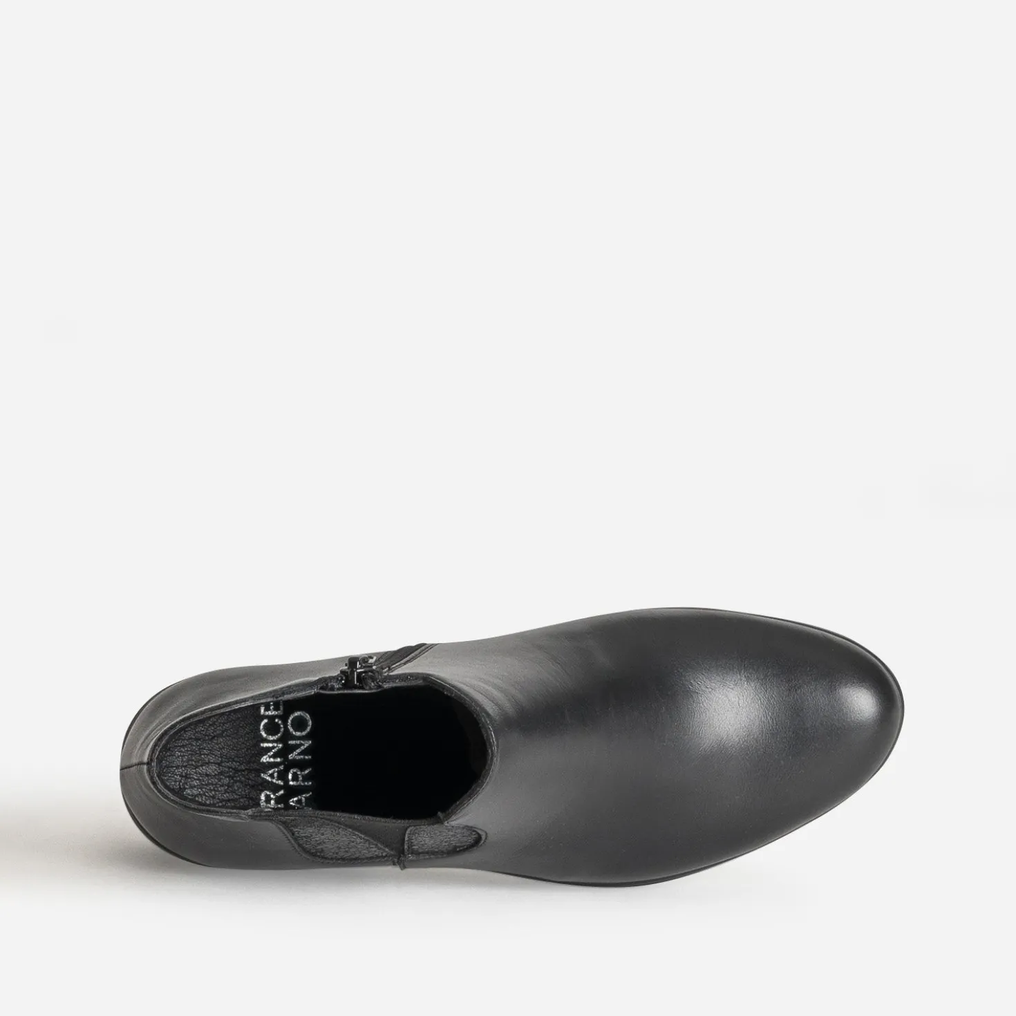 Boots FRANCE ARNO noir cuir semelle compensée