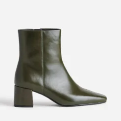 Boots kaki cuir