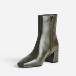 Boots kaki cuir