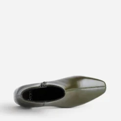Boots kaki cuir