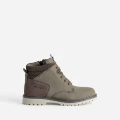 Boots à lacet BUGGY kaki et marron