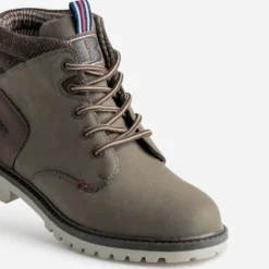 Boots à lacet BUGGY kaki et marron