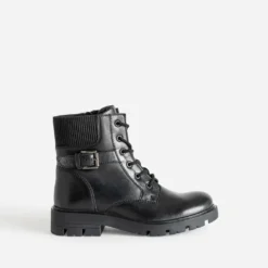 Boots à lacet BUGGY noir en cuir
