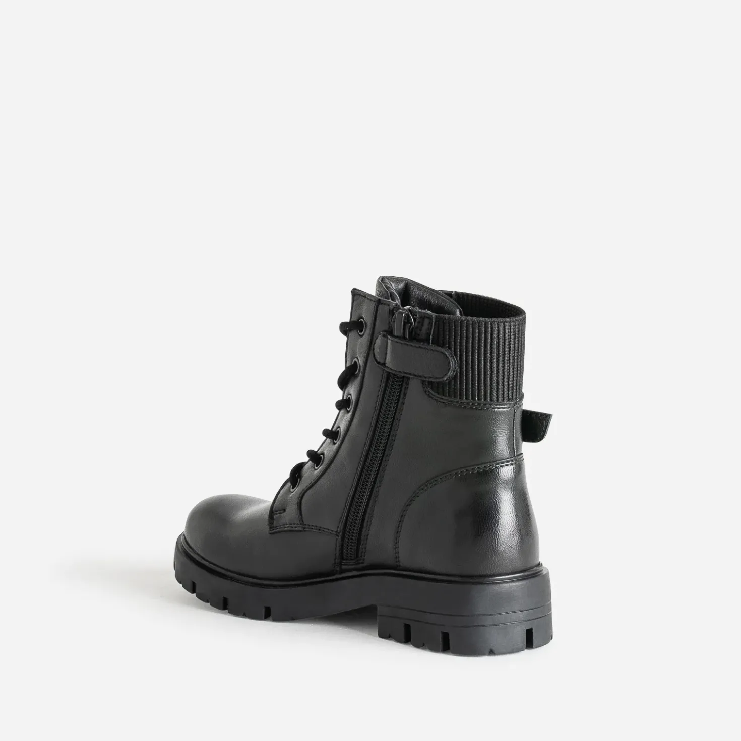 Boots à lacet BUGGY noir en cuir