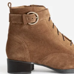 Boots à lacet ERAM FLEX noir cuir