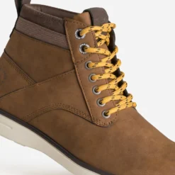Boots à lacet JACK&JONES marron lacet jaune