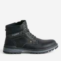 Boots à lacet LEE COOPER noir