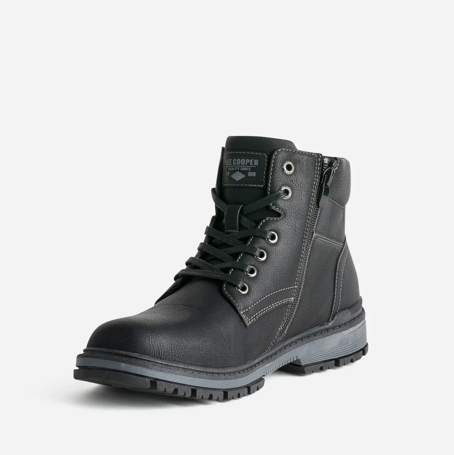 Boots à lacet LEE COOPER noir