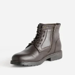 Boots à lacet marron