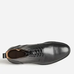 Boots à lacet noir cuir