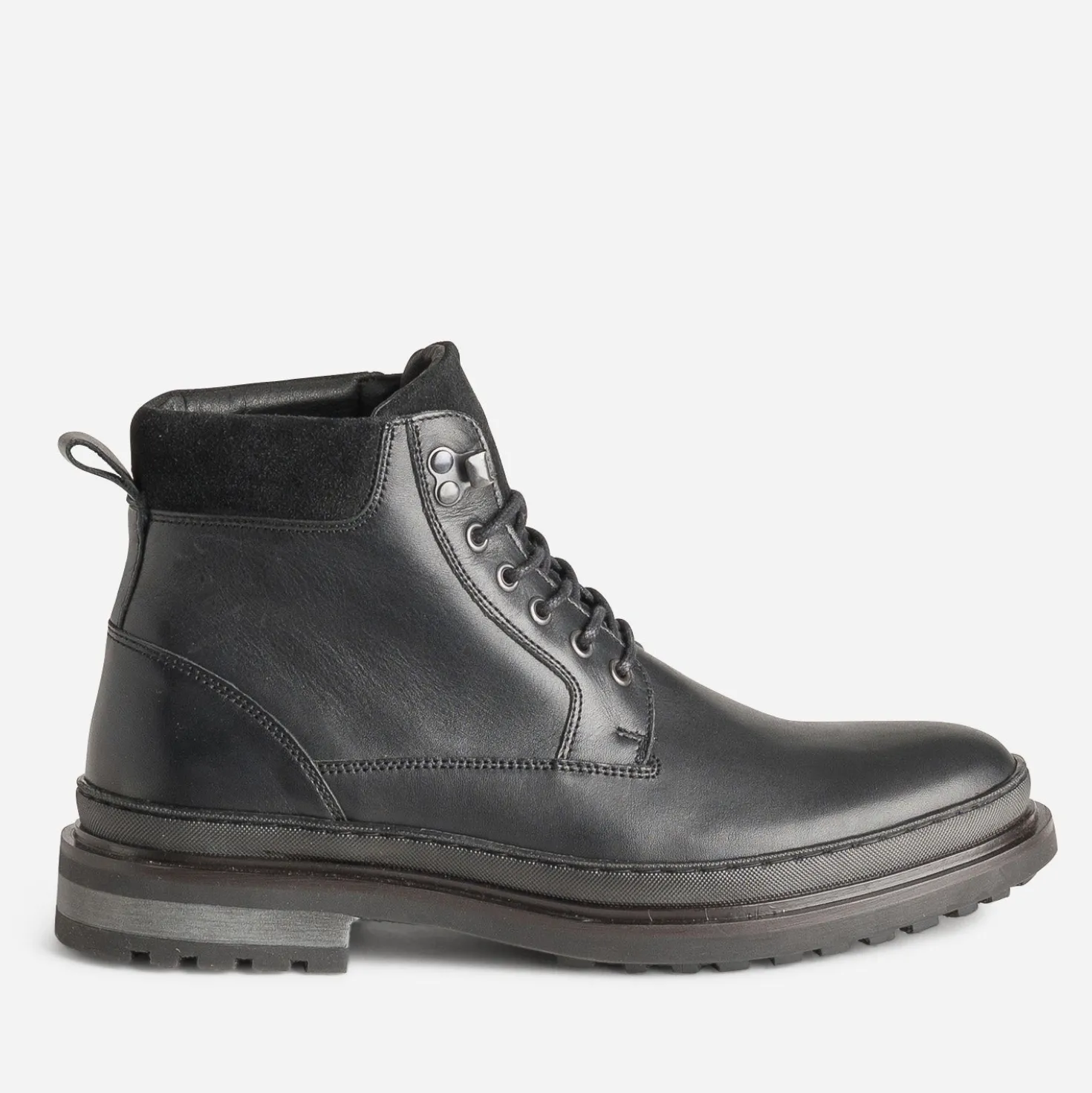 Boots à lacet noir cuir