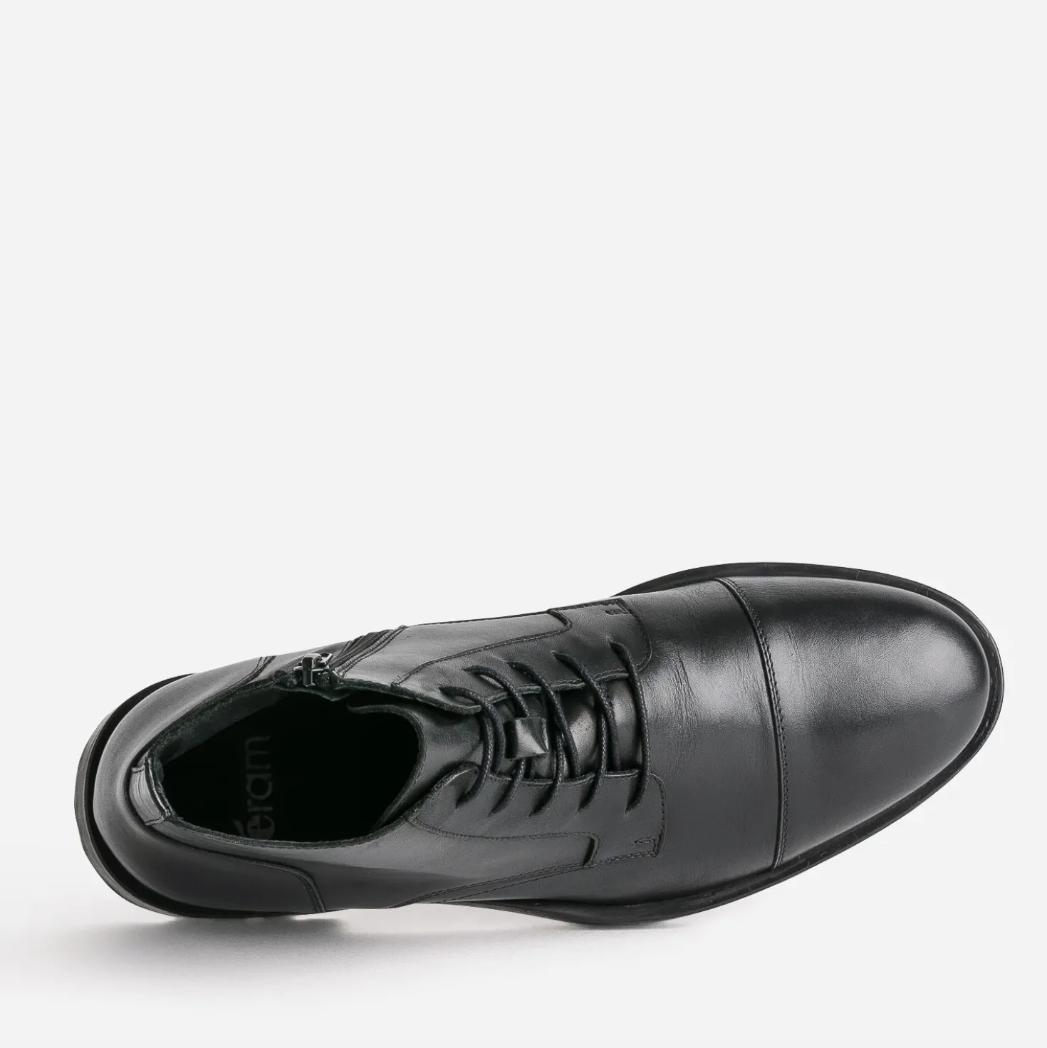 Boots à lacet noir cuir