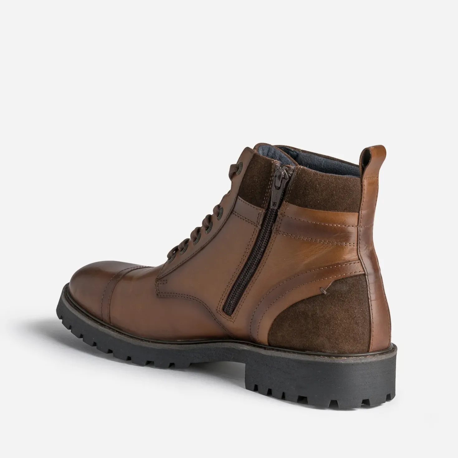 Boots à lacet REDSKINS cognac en cuir