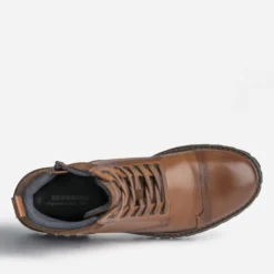 Boots à lacet REDSKINS cognac en cuir