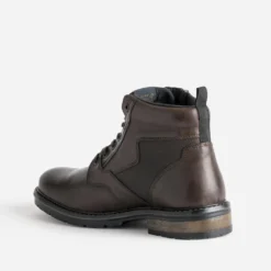 Boots à lacet REDSKINS marron en cuir