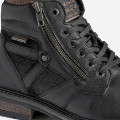 Boots à lacet REDSKINS noir en cuir