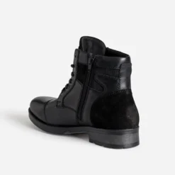 Boots à lacet REDSKINS noir en cuir