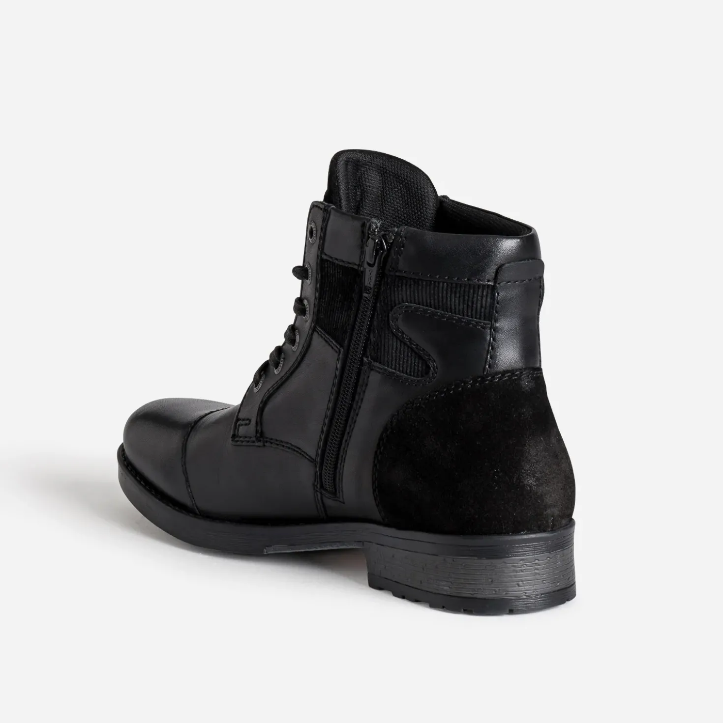 Boots à lacet REDSKINS noir en cuir