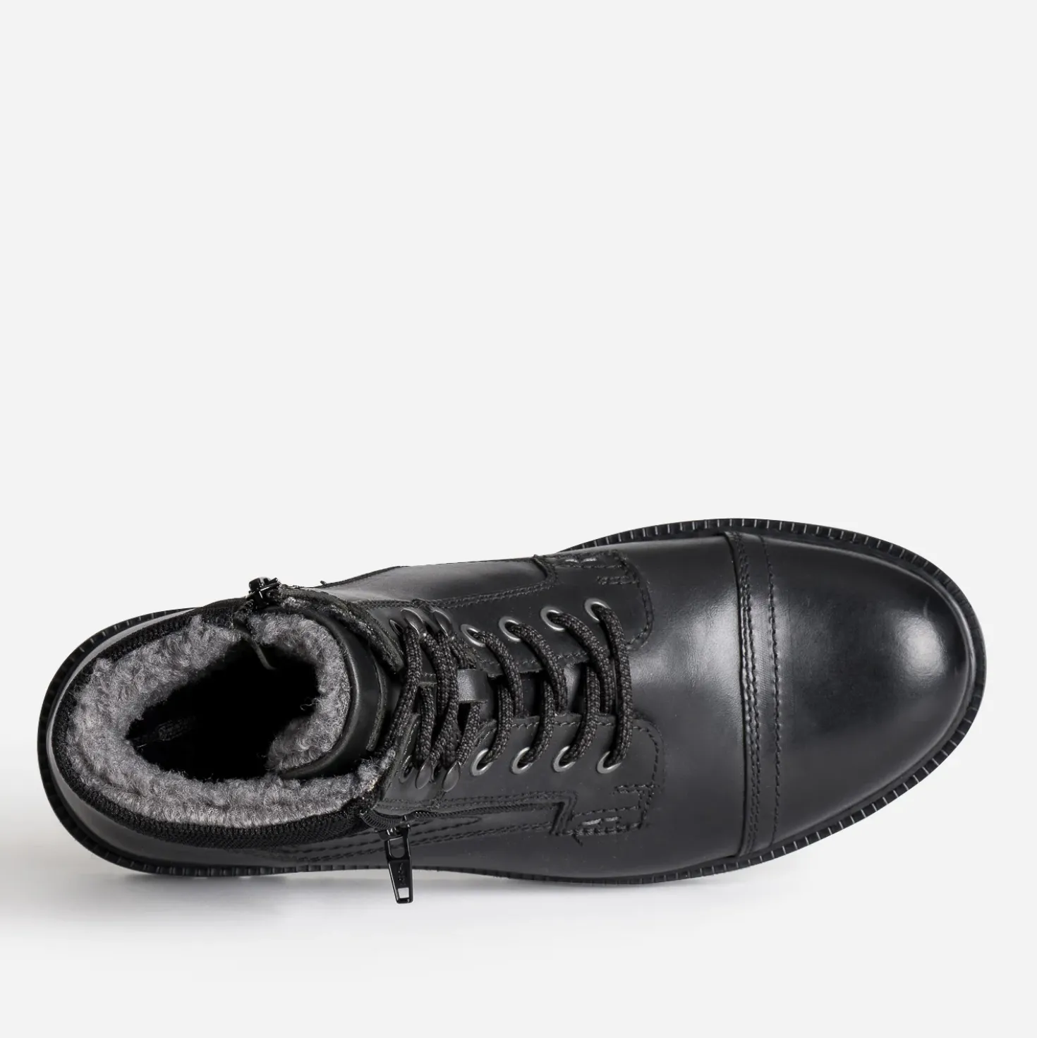 Boots à lacet REDSKINS noir en cuir