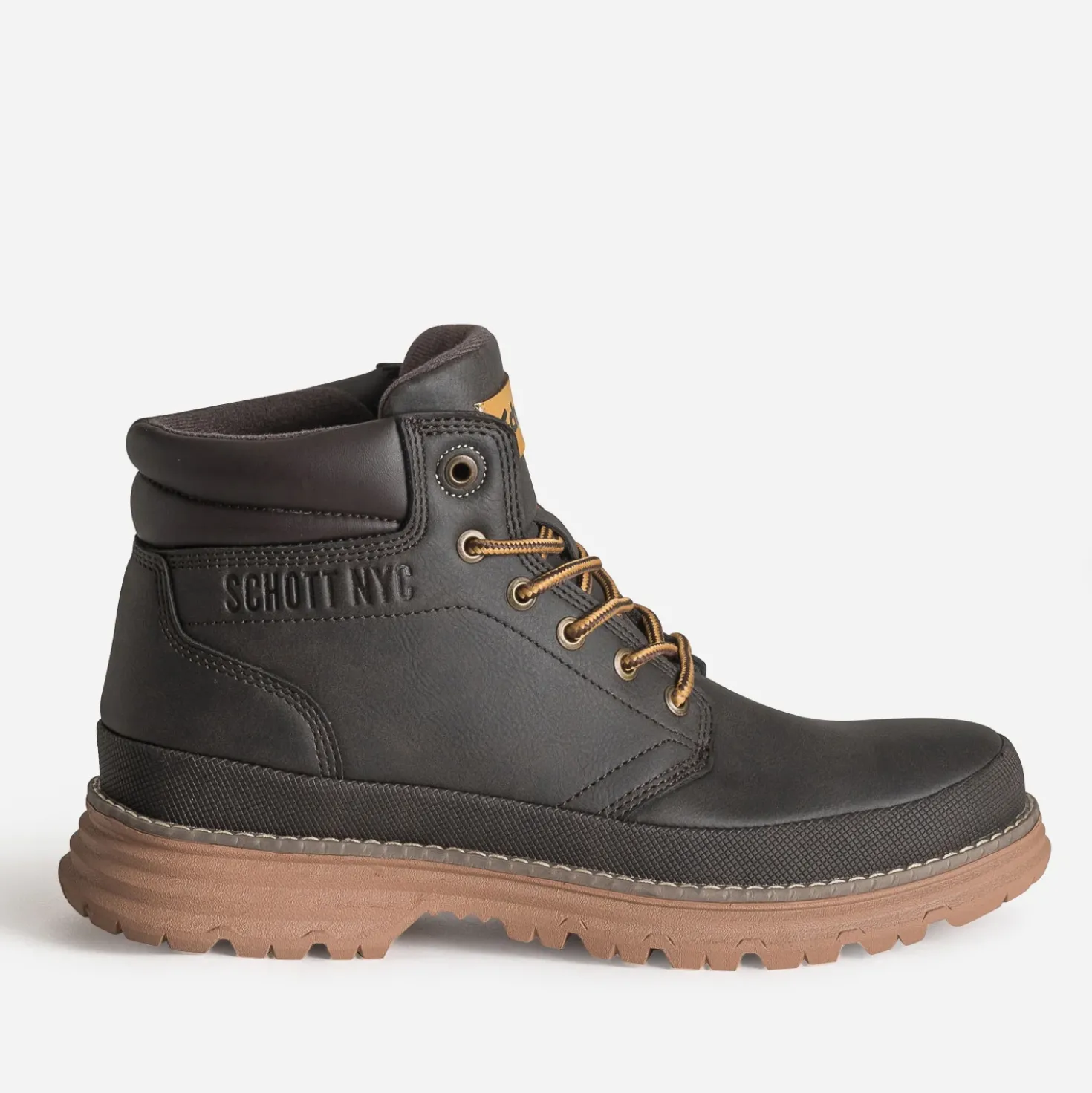 Boots à lacet SCHOTT marron