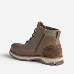 Boots à lacet TBS marron en cuir