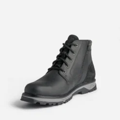 Boots à lacet TBS noir en cuir